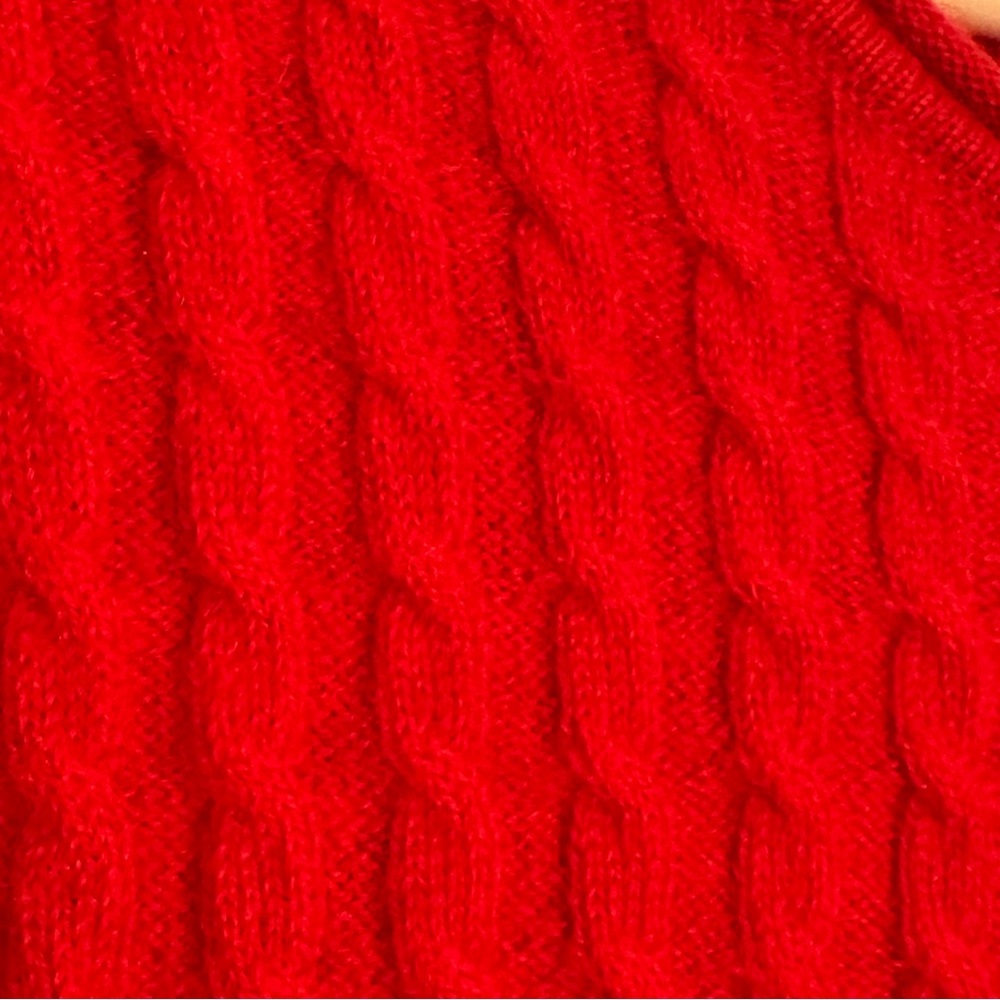 Susan Bristol Red Sweater - 100% Merino Wool - Size L ptp18.5 - Picture 4 of 7